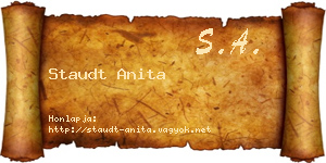 Staudt Anita névjegykártya