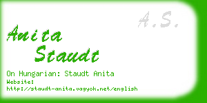 anita staudt business card